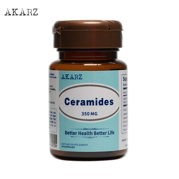 Moisturizing AKARZ Ceramides 350MG - Lightening Skin Care for Anti-Aging, Immune Health, Face & Body Supplementation